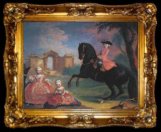 framed  Georg Caspar Prenner The children of Count Vorontsov, ta009-2